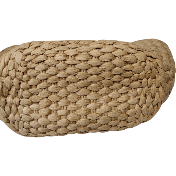 Ann Taylor Strawberry Lined Straw Tote Bag - Picture 10 of 10